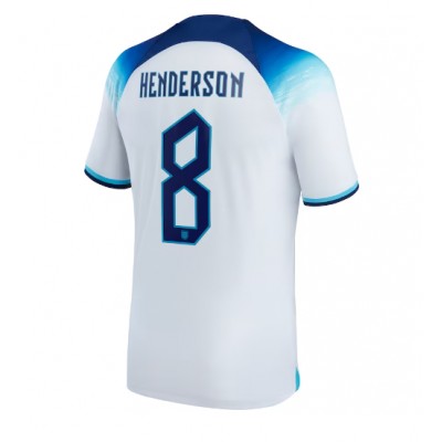 Fotballdrakt Herre England Jordan Henderson #8 Hjemmedrakt VM 2022 Kortermet
